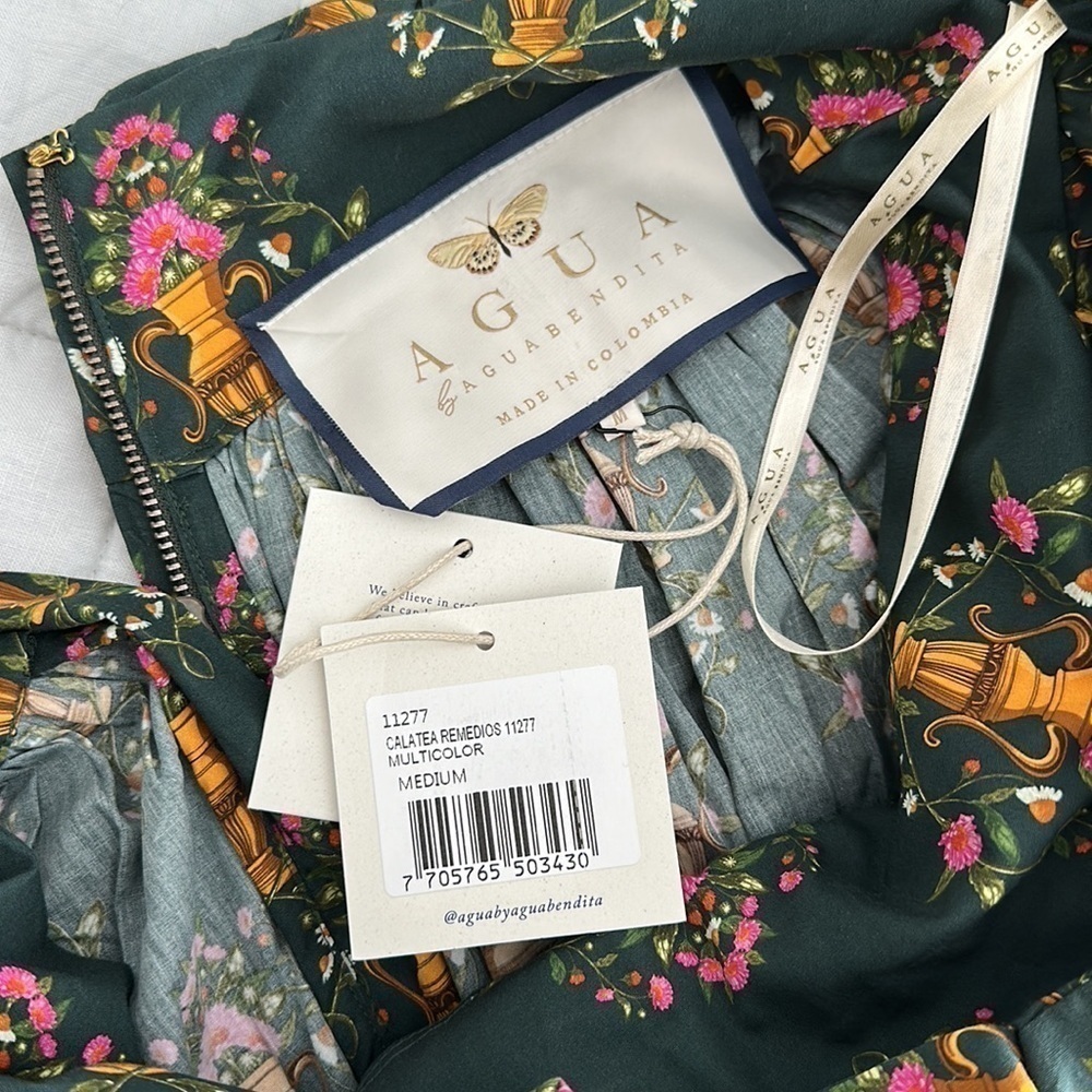Agua by Agua Bendita Calatea Remedios Maxi Dress - Size M - Brand New - Picture 5 of 7